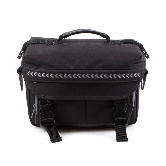 Vintage Black Camera Bag Large with Wide Strap