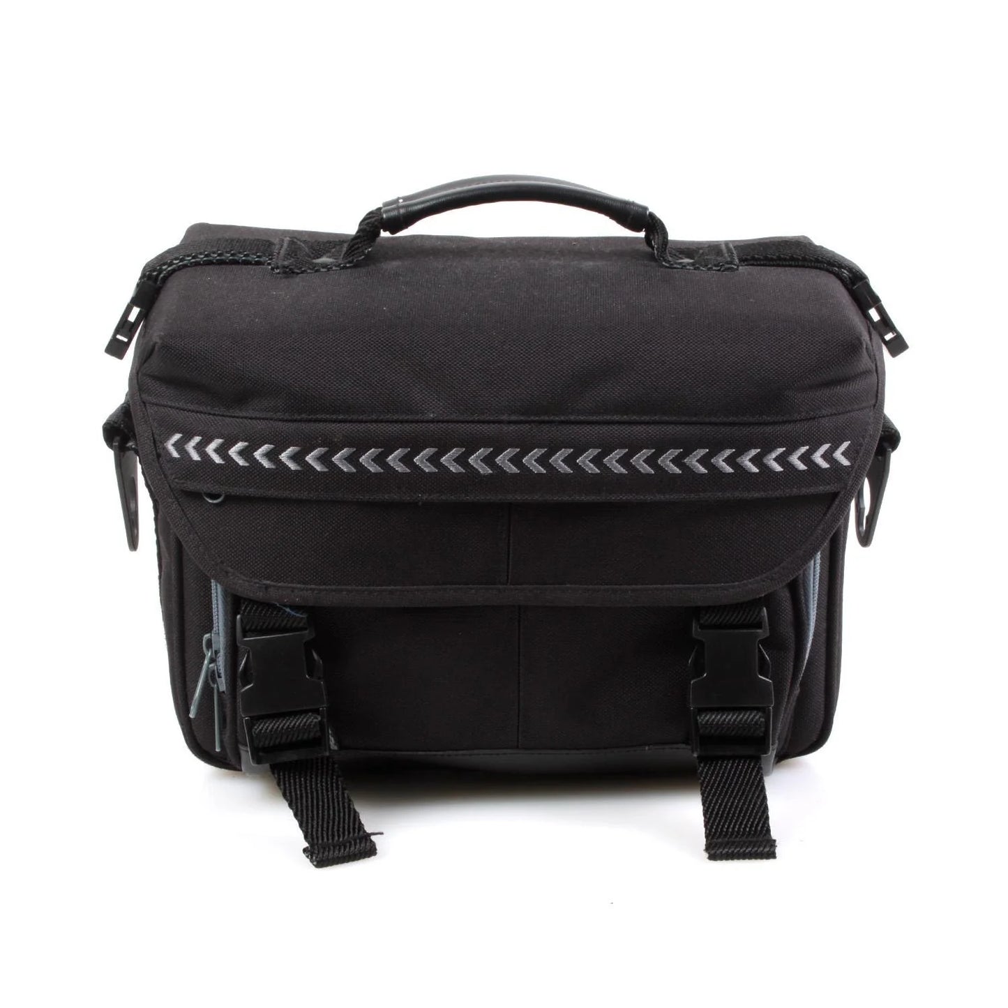 Vintage Black Camera Bag Large with Wide Strap