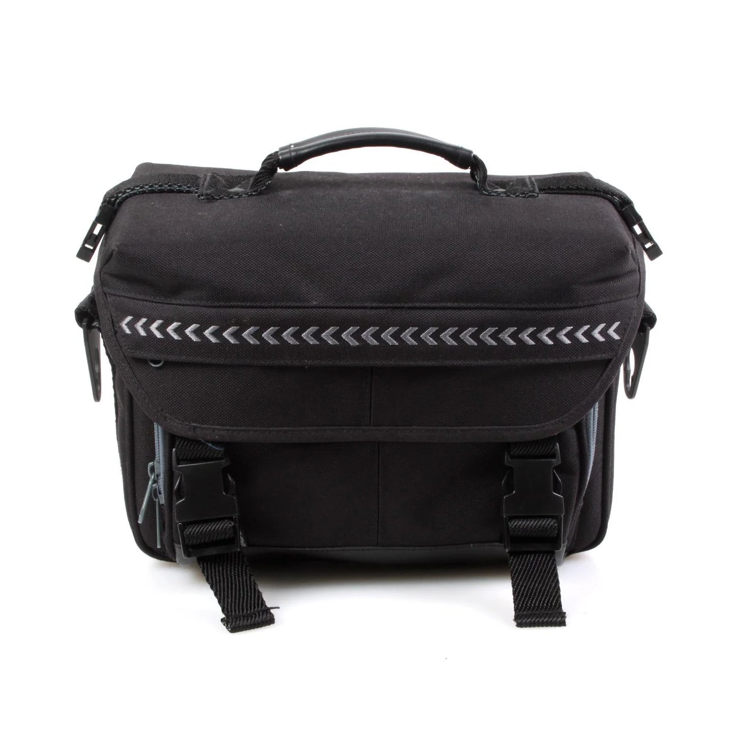 Vintage Black Camera Bag Large with Wide Strap