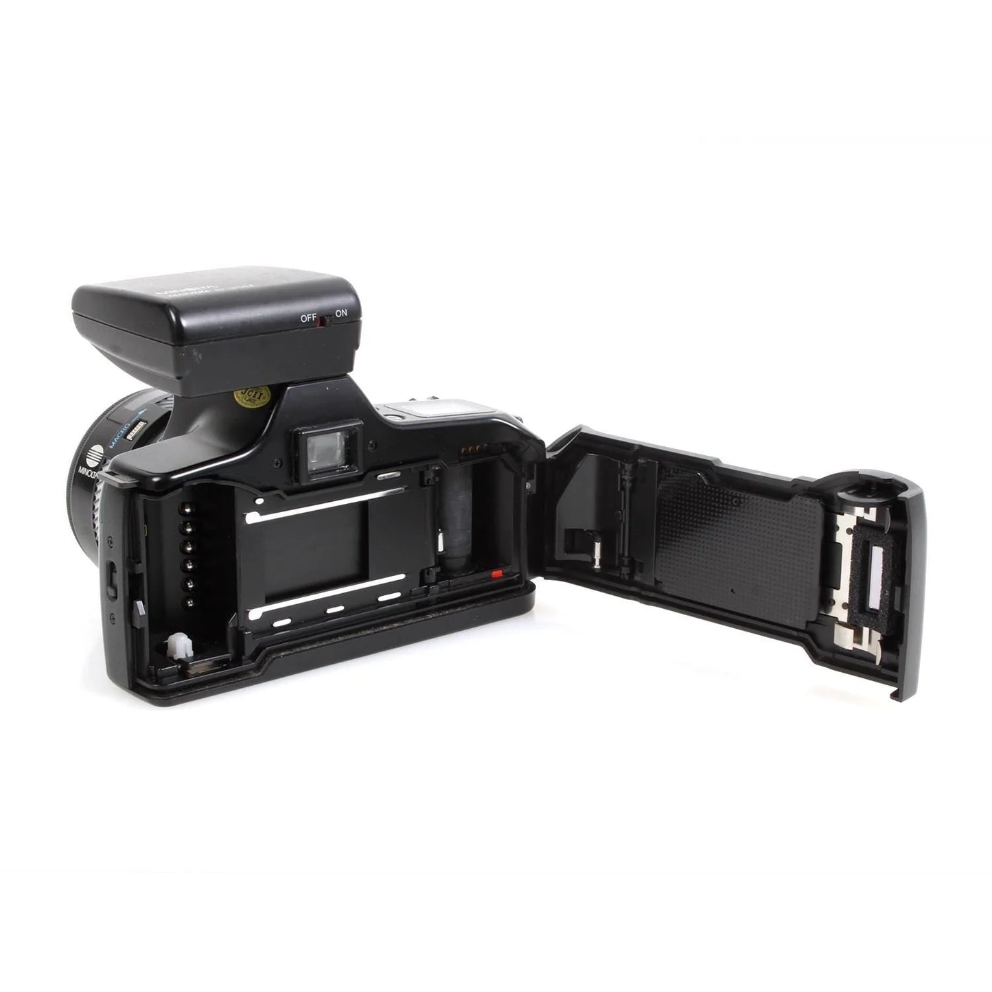 Minolta Maxxum 300i 35mm Film Camera with 35-70mm Lens & D 340i Flash Attachment