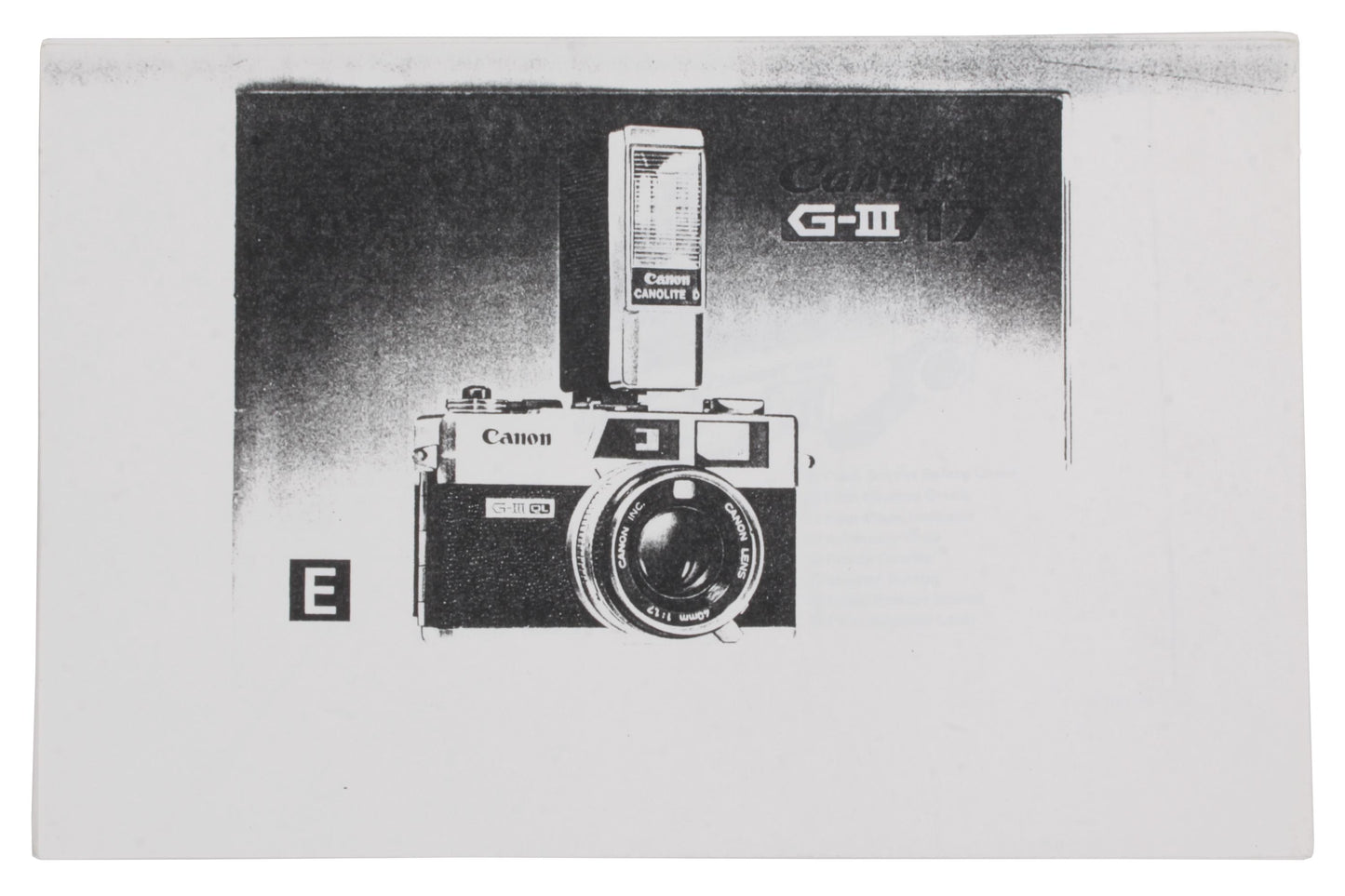 Canon G-III QL Manual