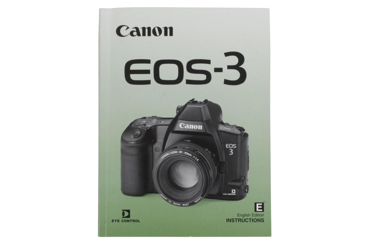 Canon EOS-3 Instruction Manual