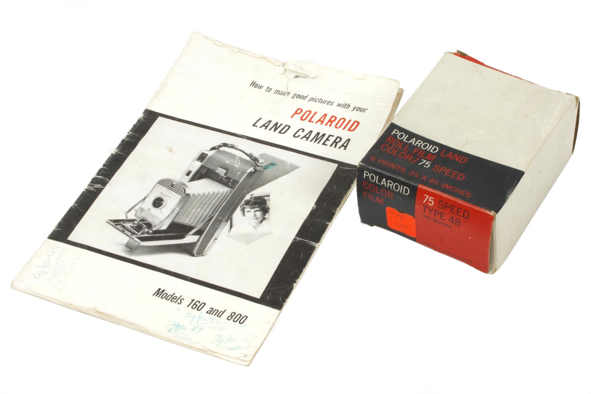 Vintage Polaroid Land Camera Model 160 with Box & Manual