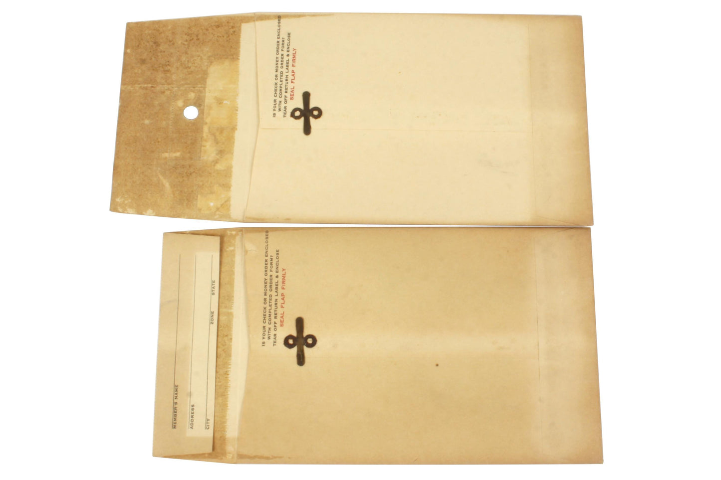 Photographica AAA Film Service Envelopes (2) w/ Price List