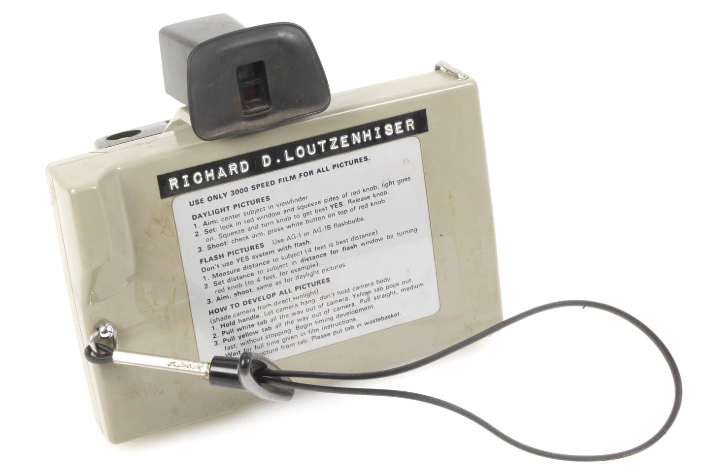 Vintage Polaroid Land Camera Big Swinger 3000 with Case