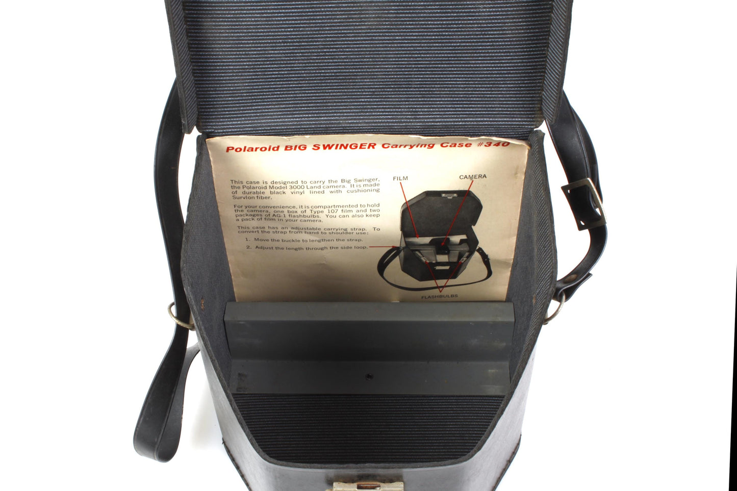 Vintage Polaroid Land Camera Big Swinger 3000 with Case