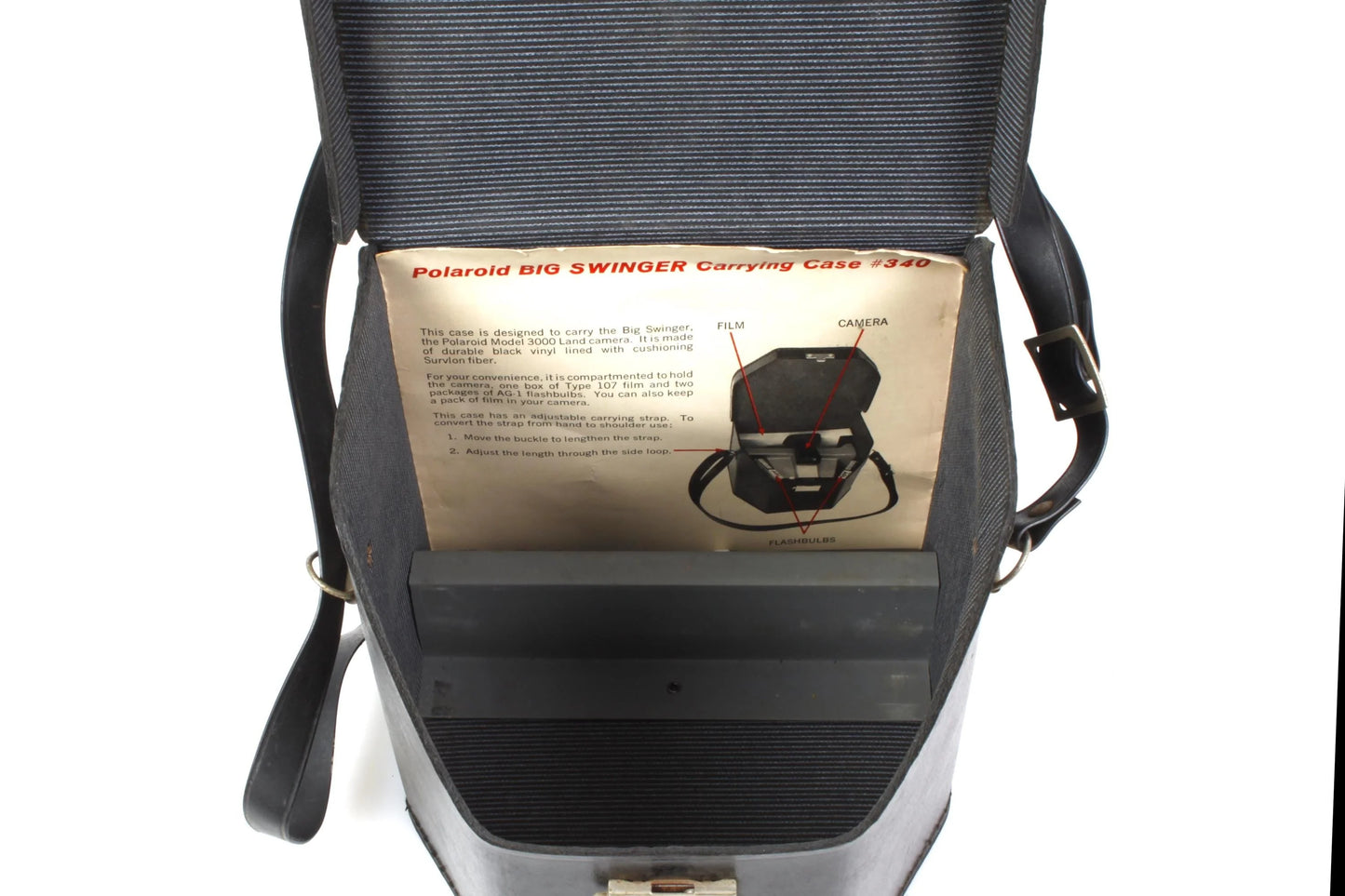Vintage Polaroid Land Camera Big Swinger 3000 with Case