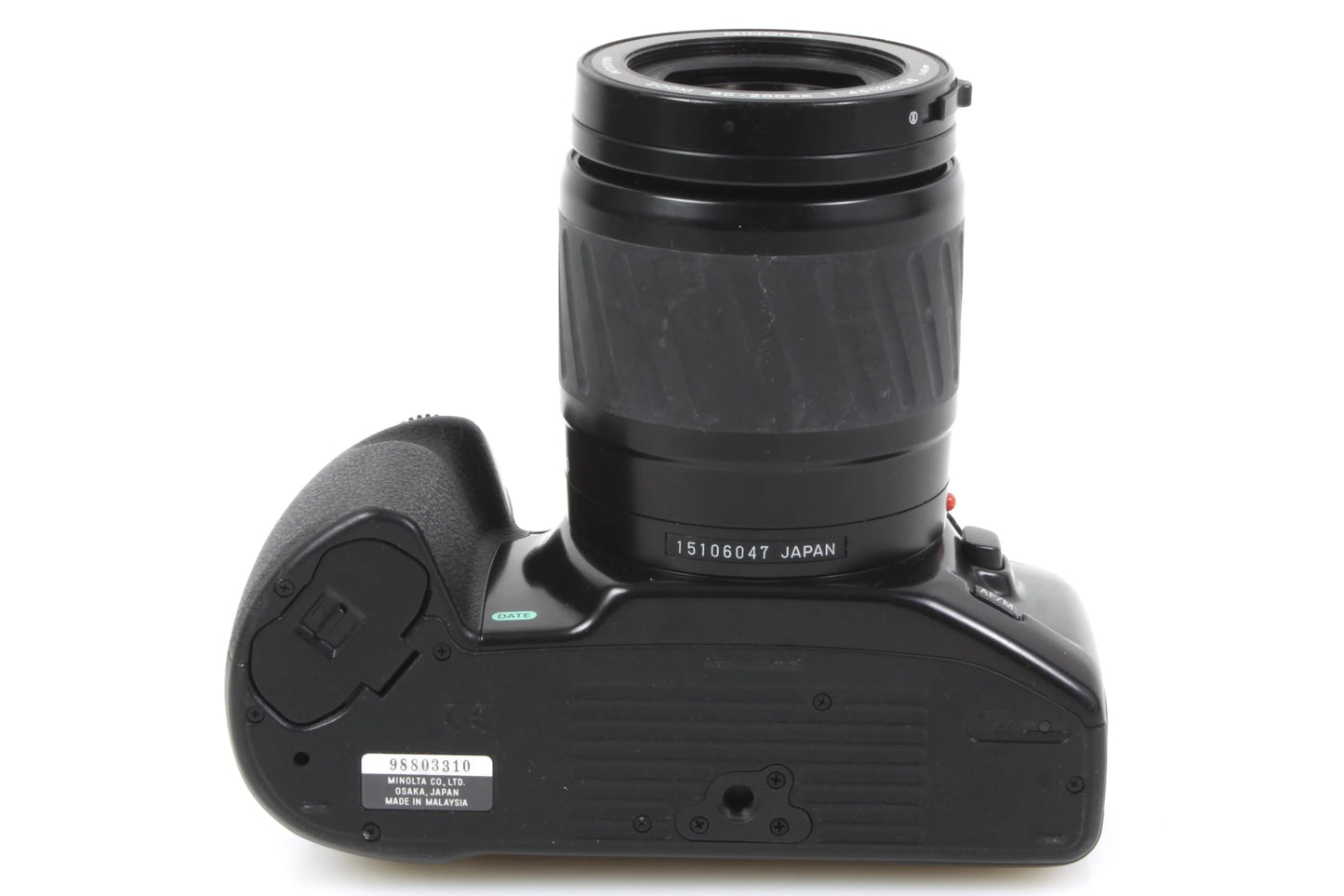 Minolta Film Camera w/ Telephoto Lens & Battery