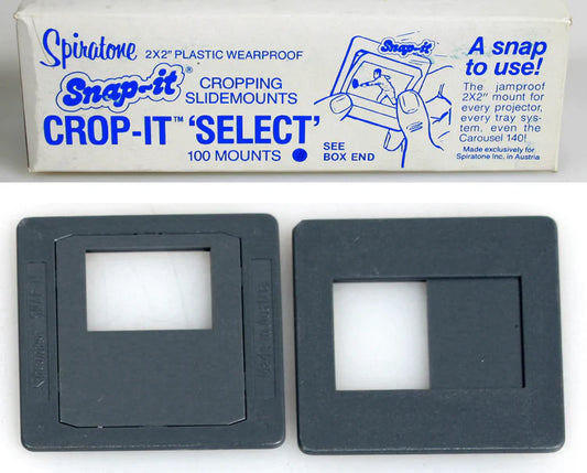 2x2 35MM SLIDE MOUNTS 1/2 FRAME BOX OF 100 ...NEW OLD STOCK