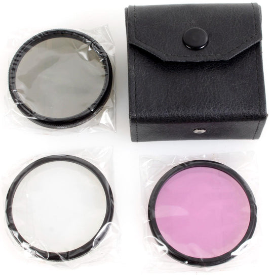 52mm Filter UV, CPL, FL-D Set of 3 in Case