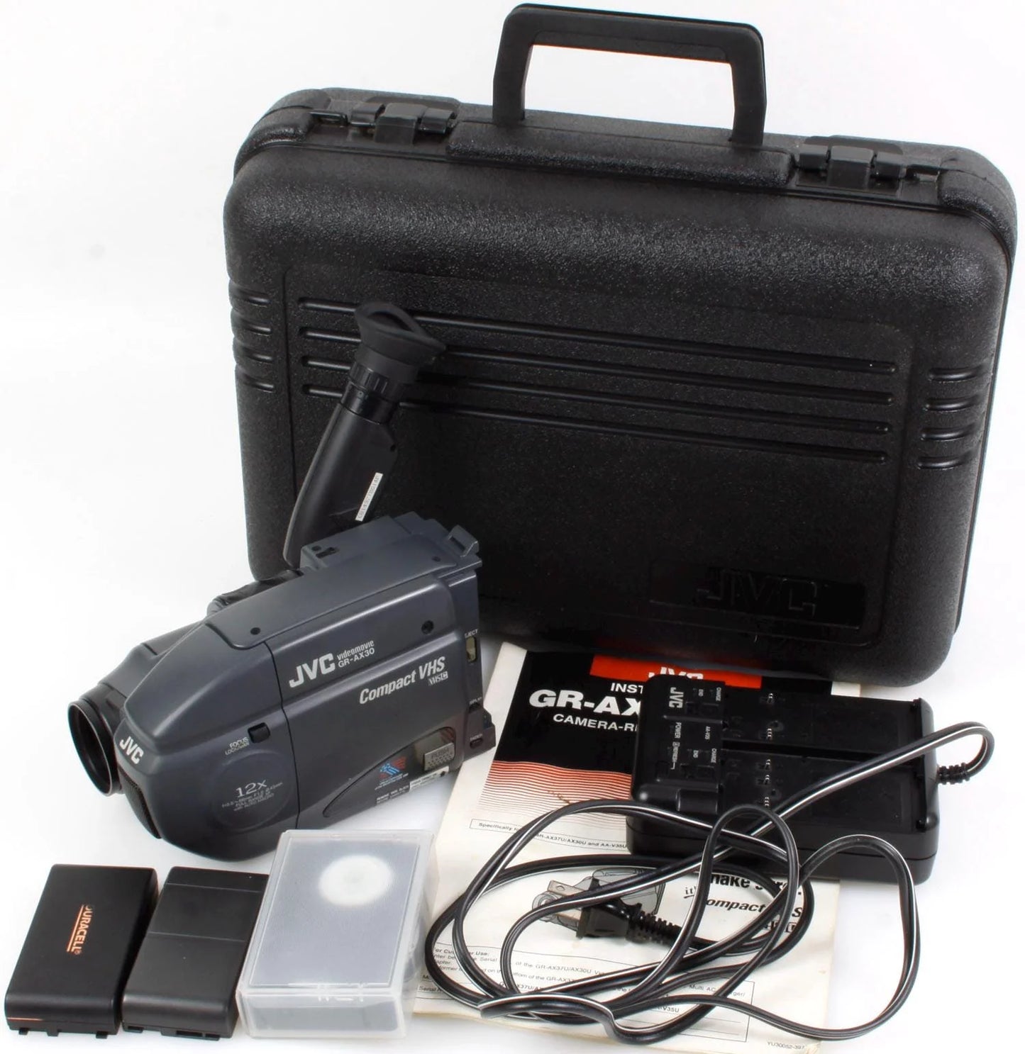 JVC Compact VHS Camcorder w/ Case As Is