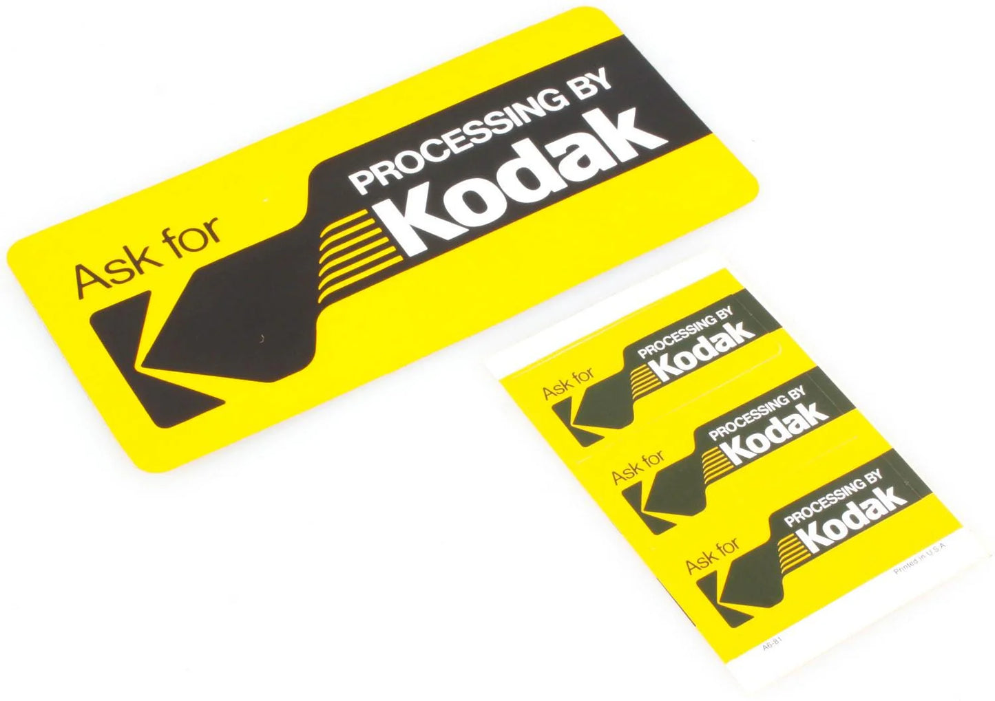 Kodak Processing Decal Set