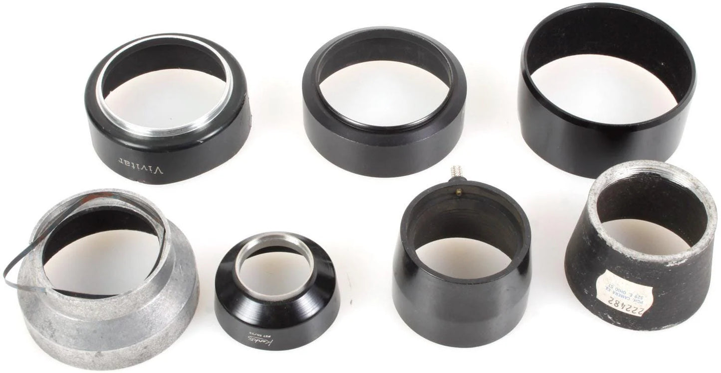 Lens Hoods Metal Assorted Lot