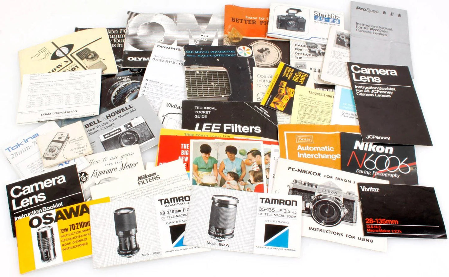 Photographic Literature Cameras Film Lenses Lot