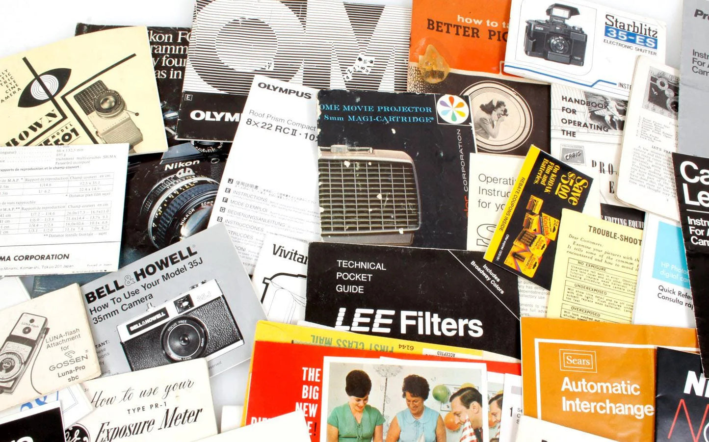 Photographic Literature Cameras Film Lenses Lot