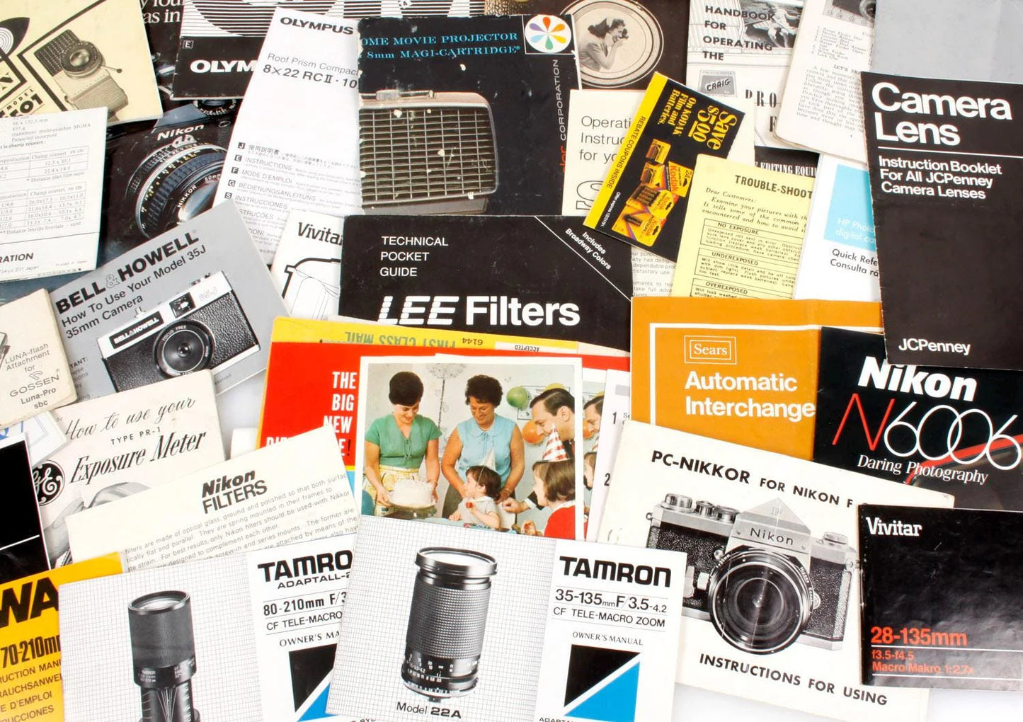 Photographic Literature Cameras Film Lenses Lot