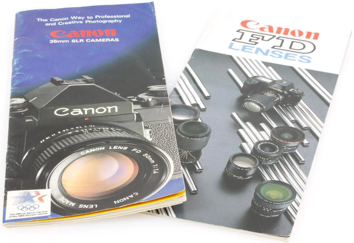 Canon Film Cameras and Lenses Booklets Set of 2