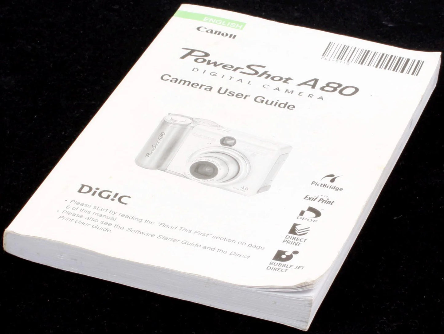 Canon Powershot A80 Manual