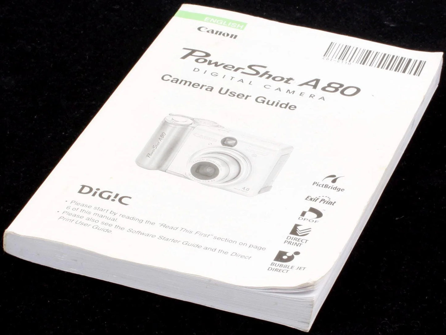 Canon Powershot A80 Manual