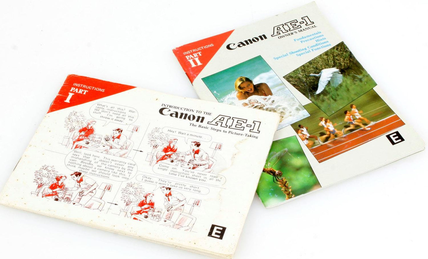 Canon AE1 Owner Manual Set of 2