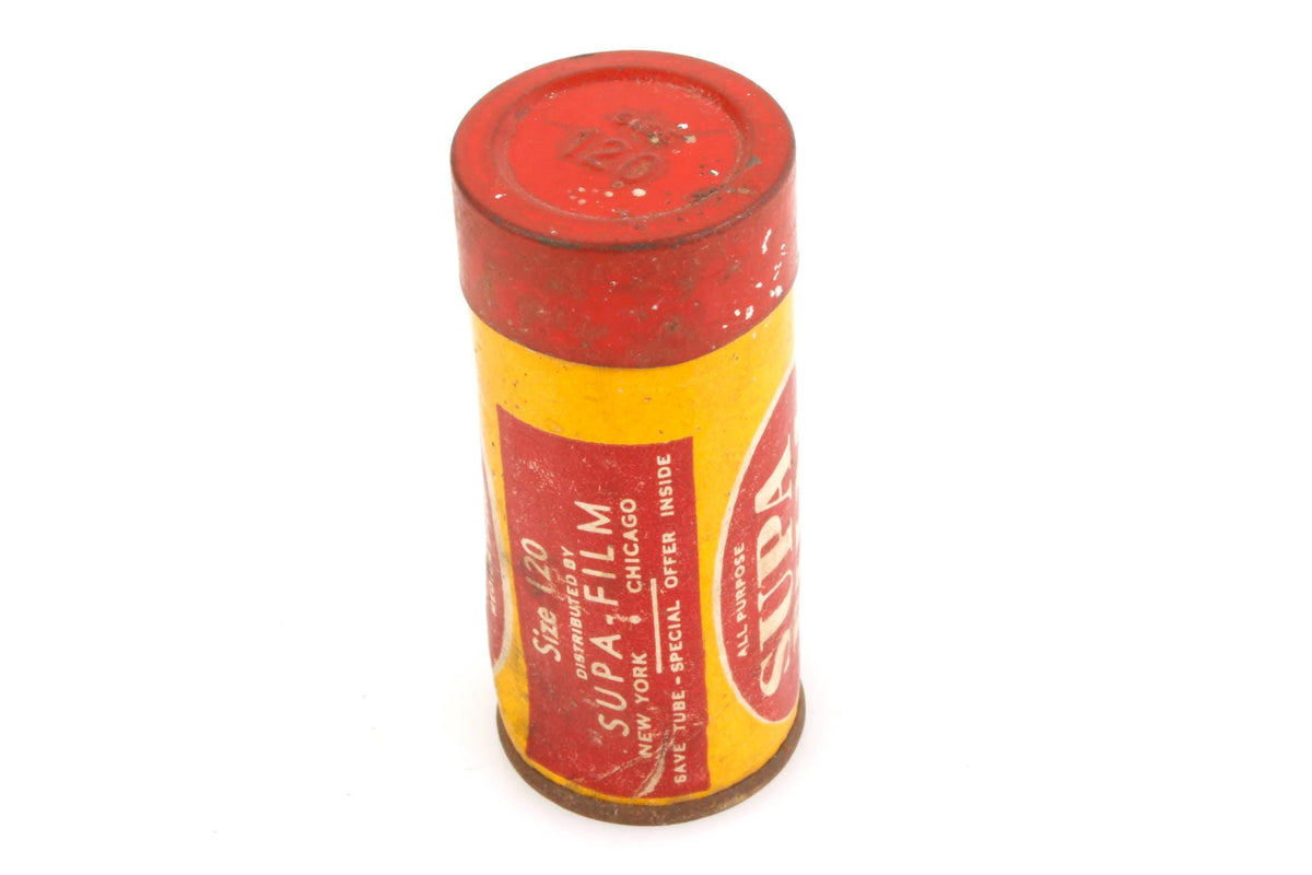 Vintage 120mm Film in Metal Canister, expired 1949