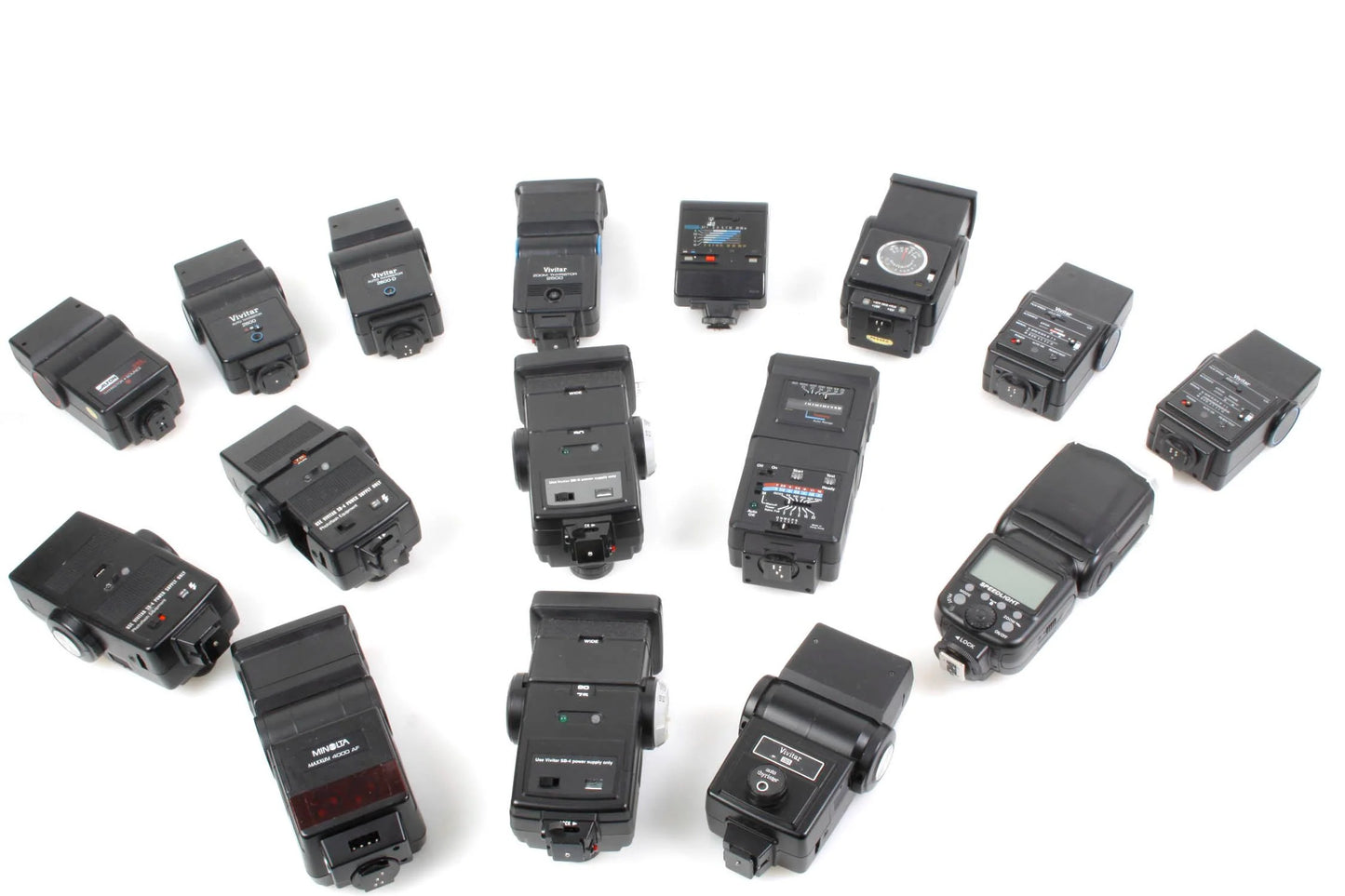 Lot of Broken Adjustable Flash Units PARTS