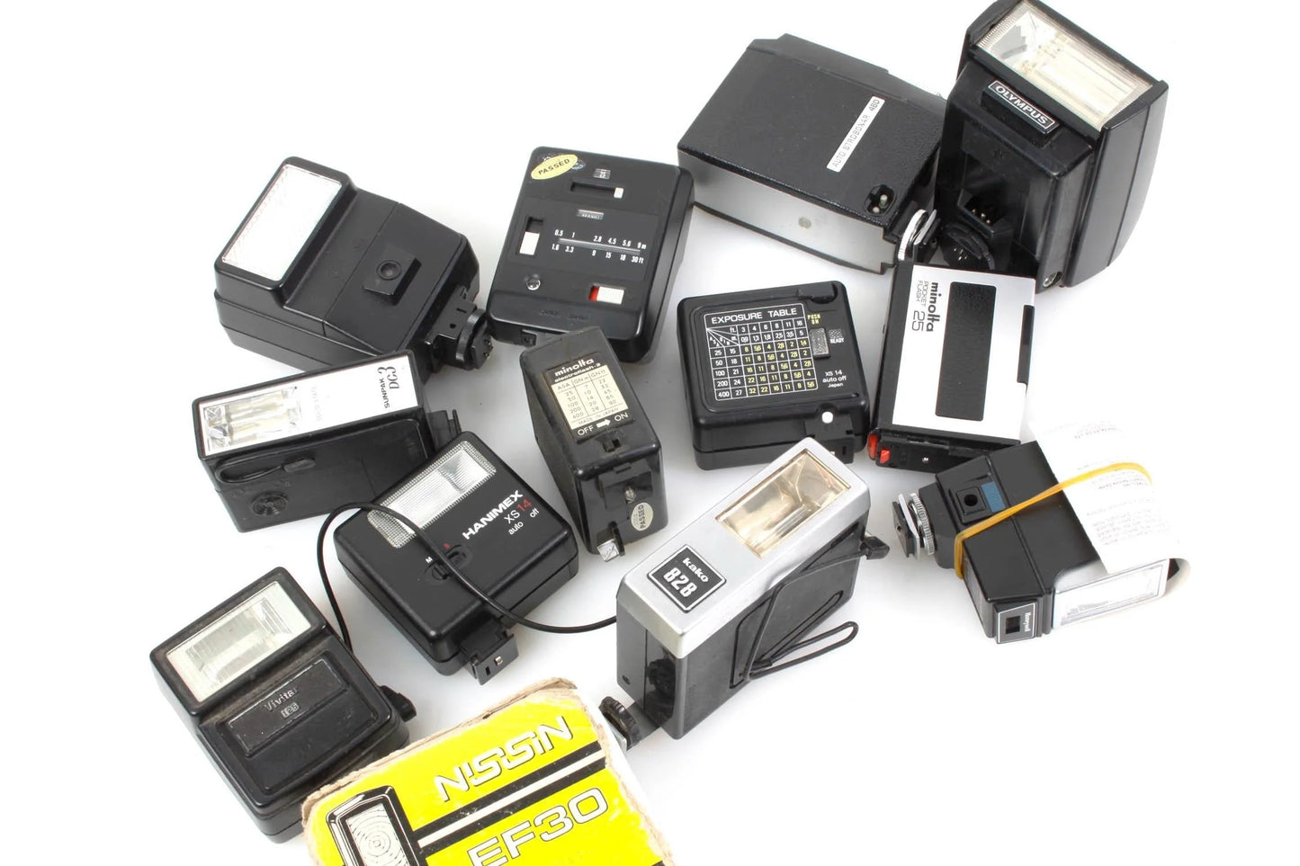 Lot of Smaller Broken Camera Flash Units PARTS