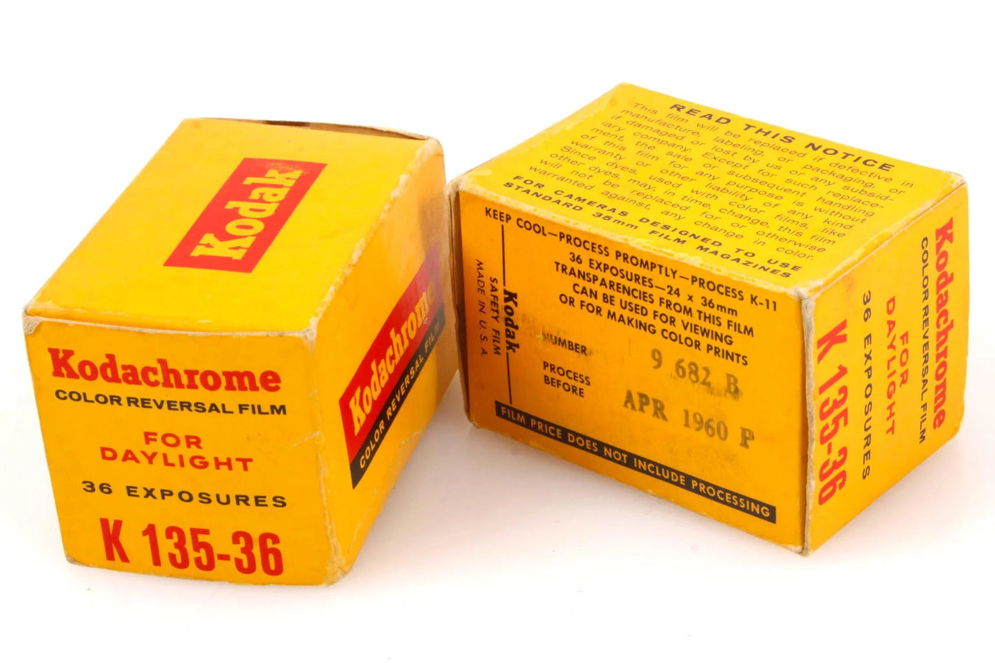 Vintage Kodachrome Slide Film 1960s Lot of 2