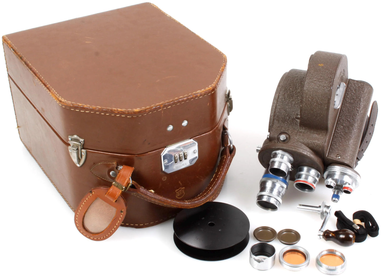 Bell & Howell 70DR 70DL 16mm Camera w/ 2 3.5, 1 2.5, Wollensak 17mm 2.7