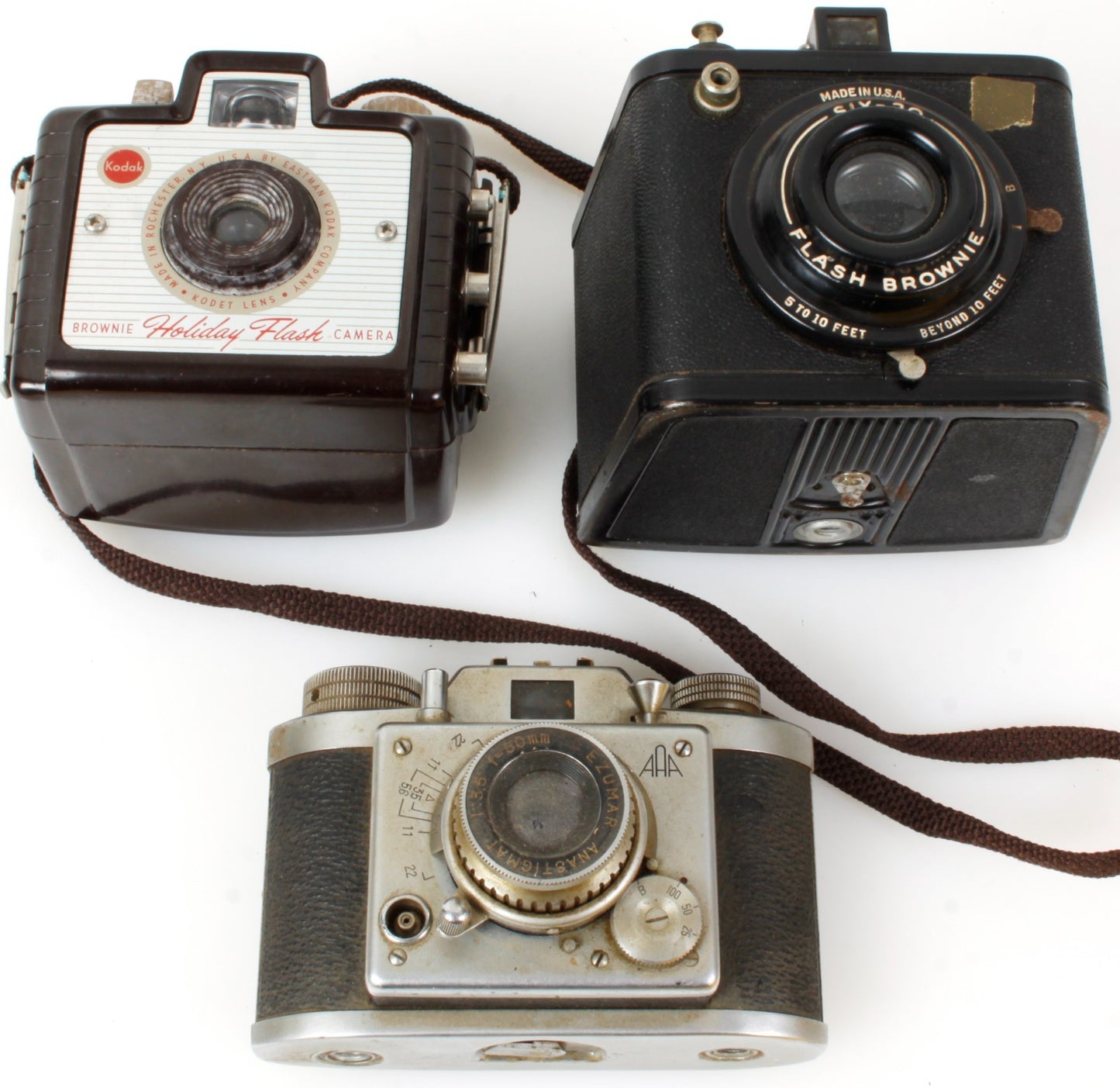 Vintage Kodak Brownie Cameras Set of 3 for Prop/ Display AS IS