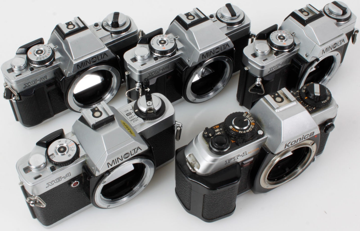 Vintage Minolta 35mm Camera Lot of 5 for Parts or Repair