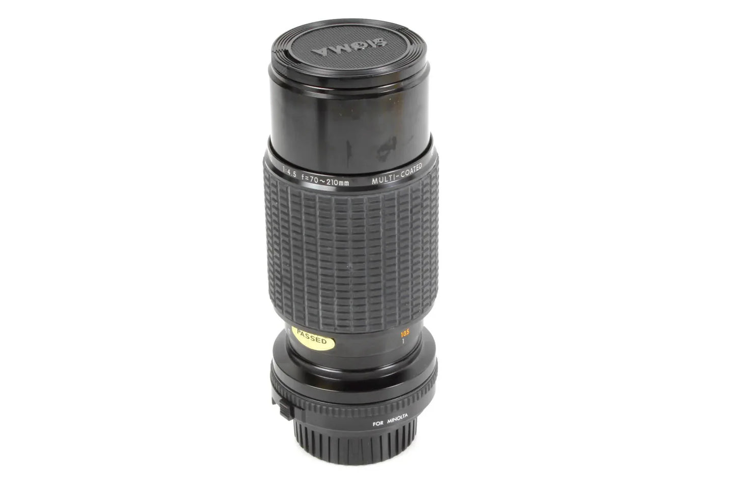 Sigma 70-210mm F/4.5 Lens for Minolta