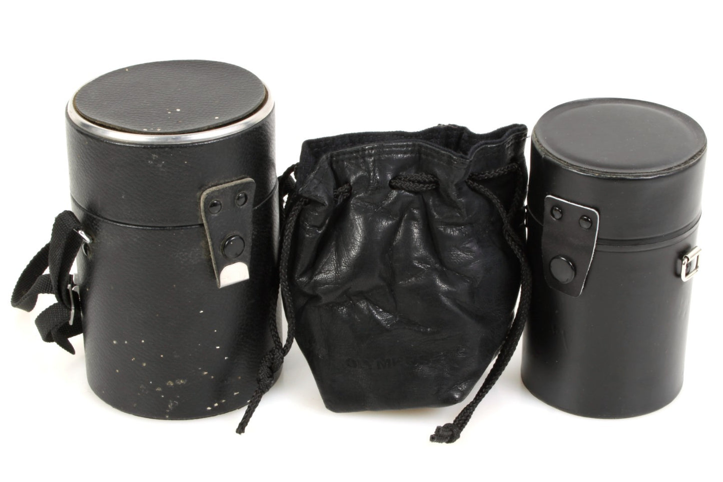Camera Lens Cases - 2 Hard, 1 Pouch