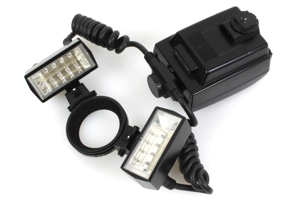 Olympus T28 Macro Twin Flash Full Set w/ T Power Control & Original Manuals