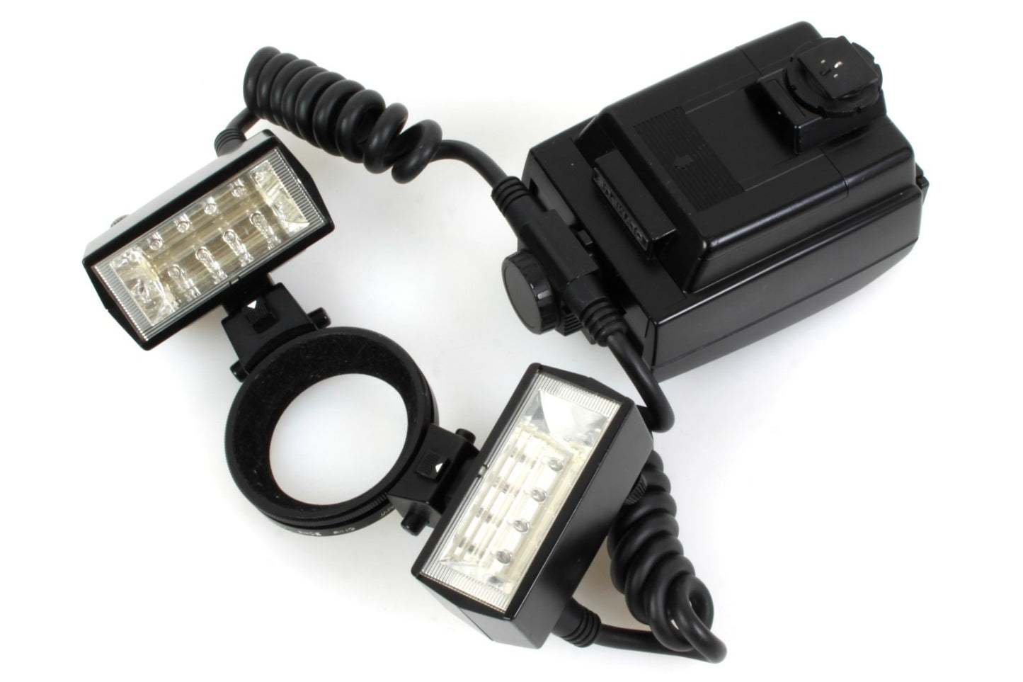 Olympus T28 Macro Twin Flash Full Set w/ T Power Control & Original Manuals