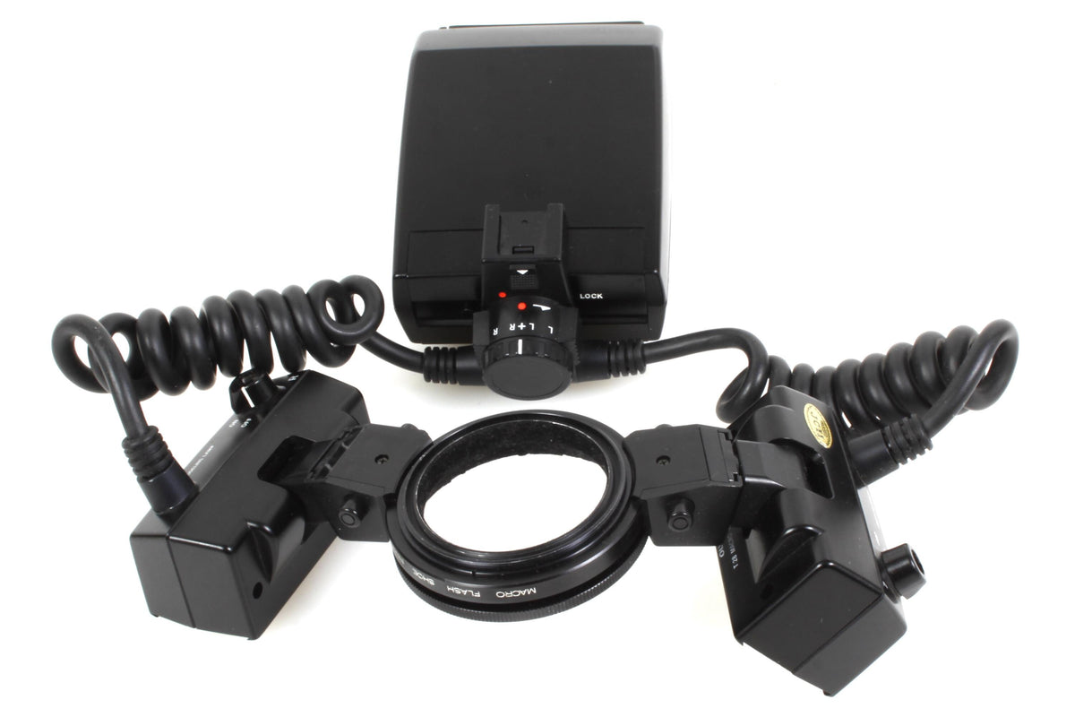 Olympus T28 Macro Twin Flash Full Set w/ T Power Control & Original Manuals