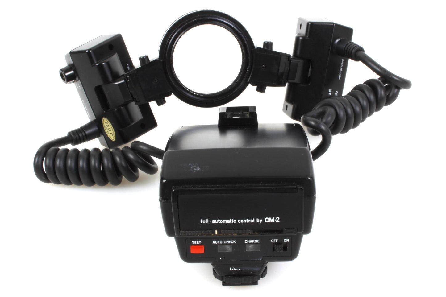 Olympus T28 Macro Twin Flash Full Set w/ T Power Control & Original Manuals