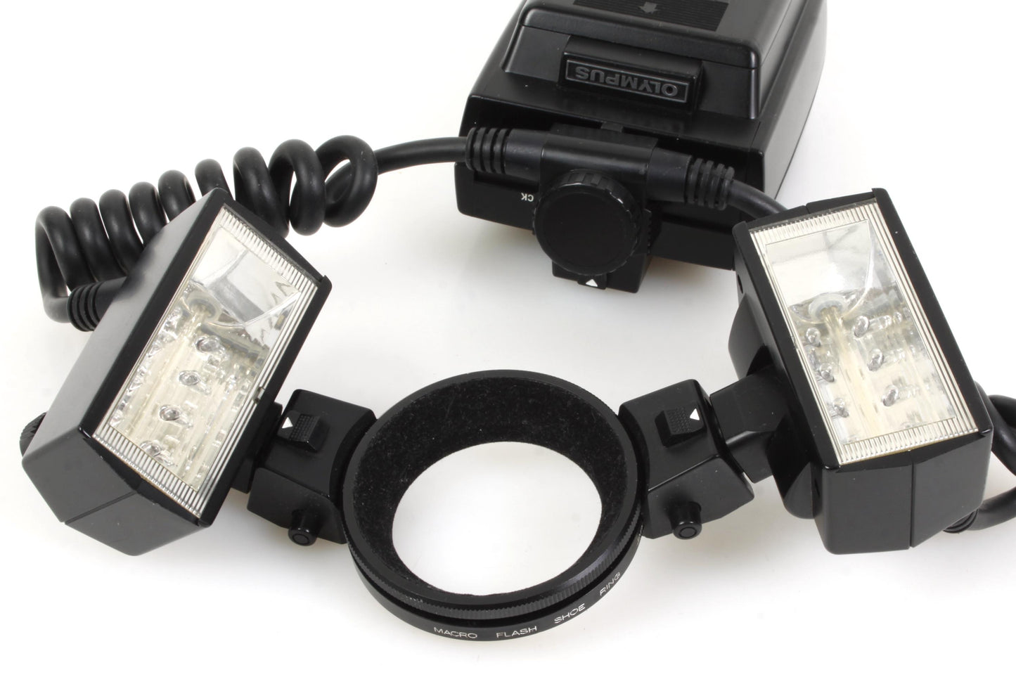 Olympus T28 Macro Twin Flash Full Set w/ T Power Control & Original Manuals