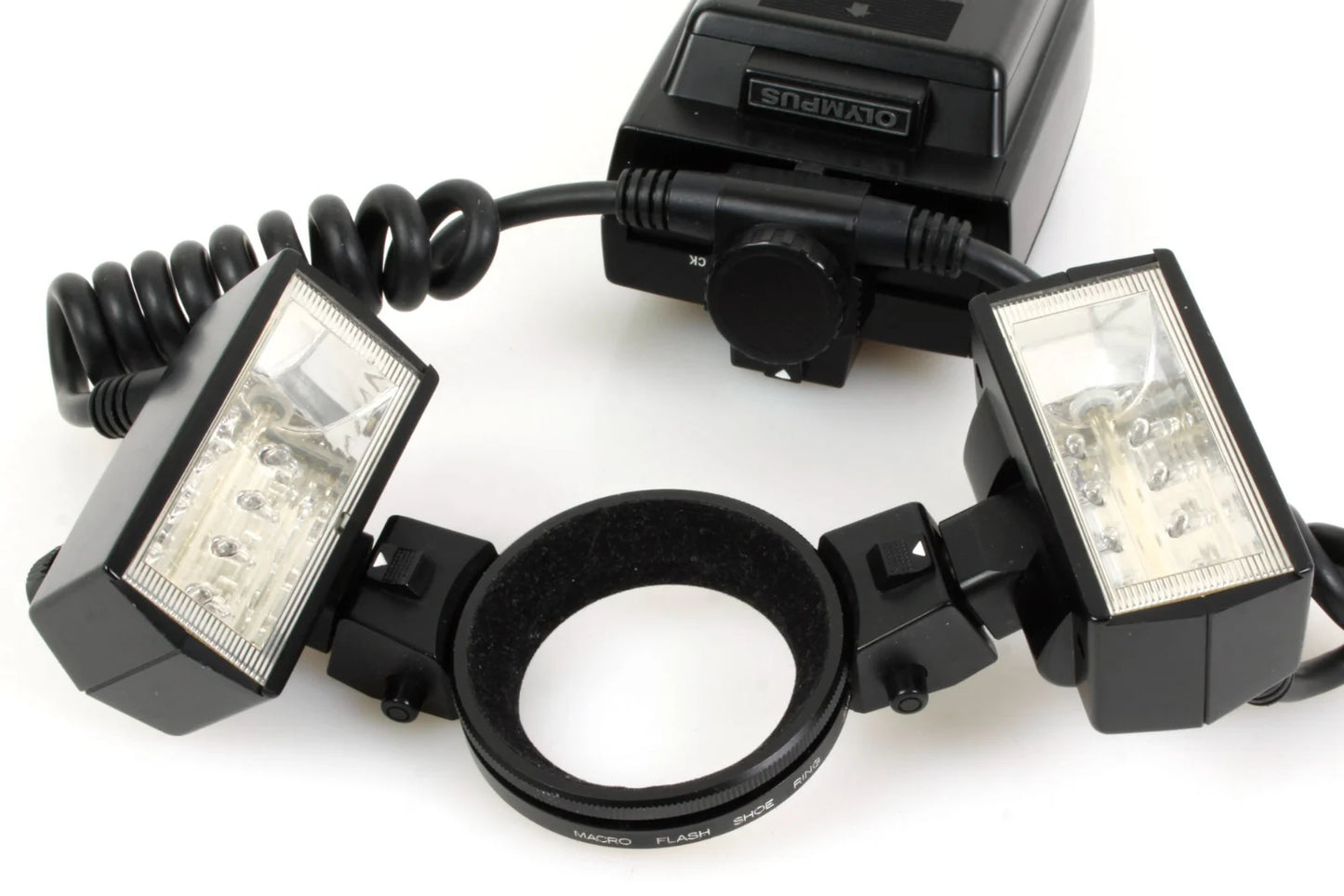 Olympus T28 Macro Twin Flash Full Set w/ T Power Control & Original Manuals