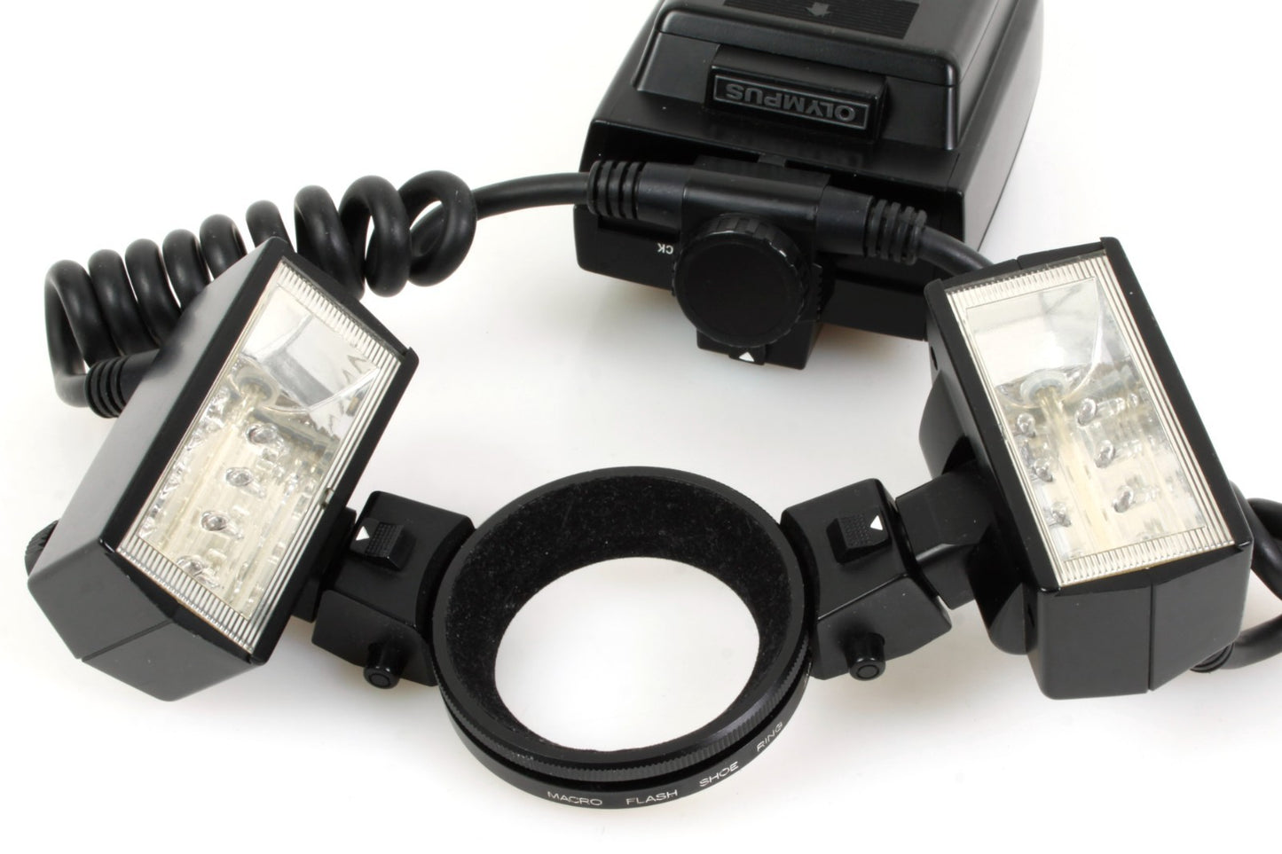 Olympus T28 Macro Twin Flash Full Set w/ T Power Control & Original Manuals