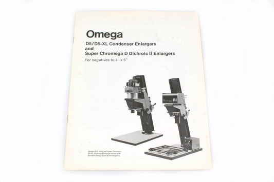 Omega D5/D5-XL Condenser Enlargers and Super Chromega D Dichroic Manual