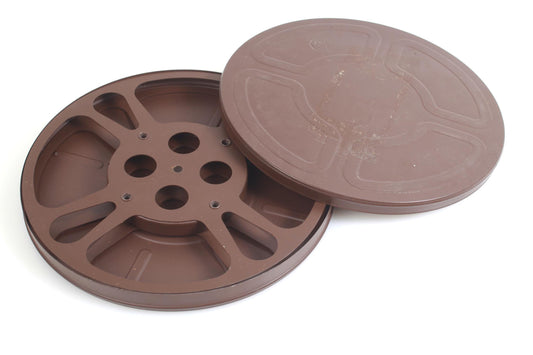 Movie Reel & Cannister 16mm 10 1/2 Inch Wide