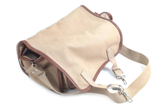 Vintage Camera Bag Beige Canvas