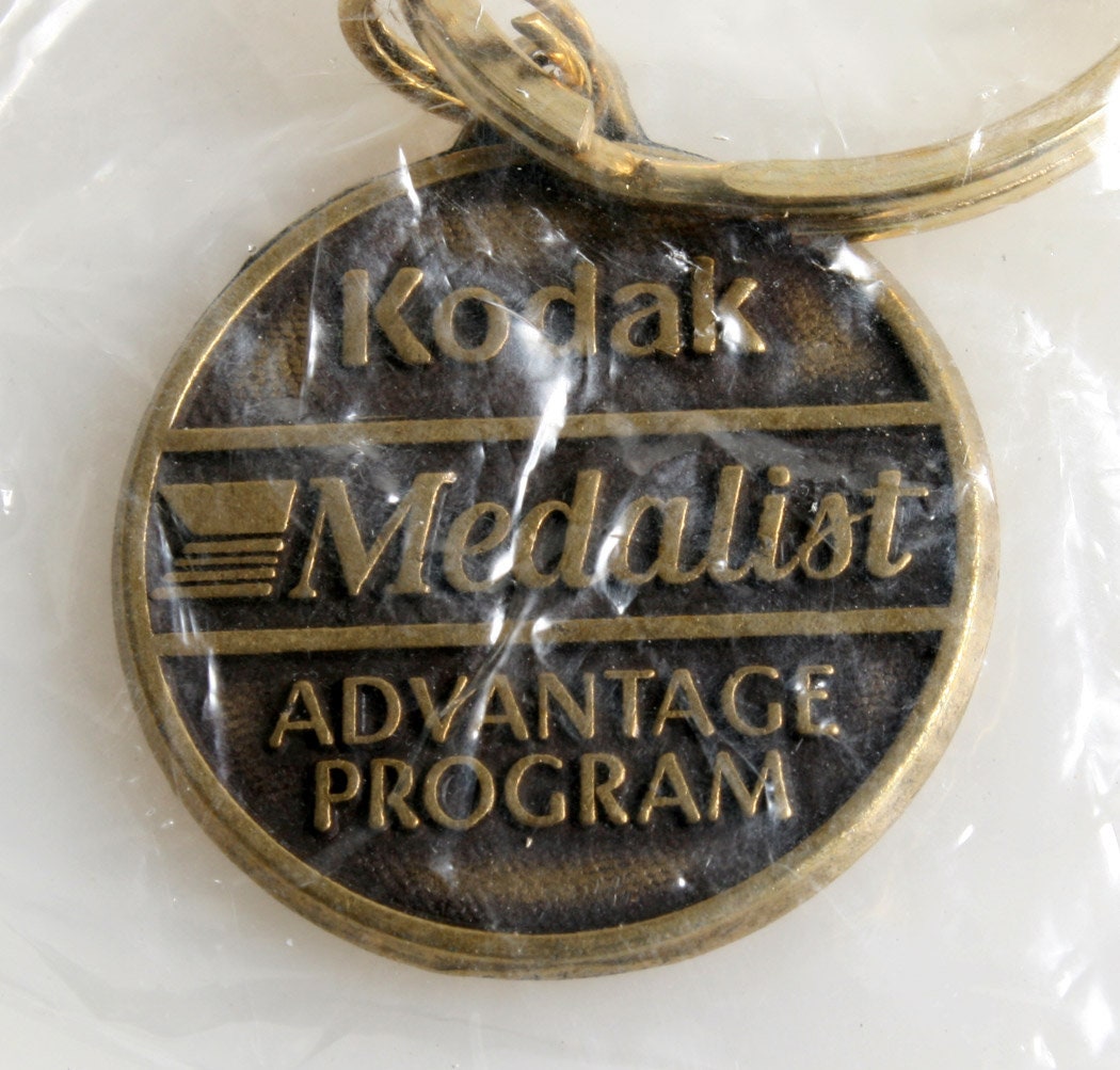 Kodak Advantix Medalist APS Brass Keychain