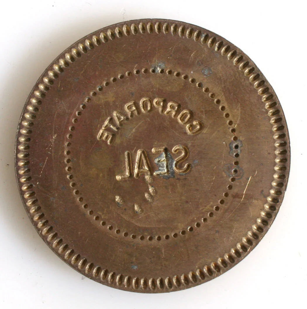 Corporate Seal//Heavy Brass Circle