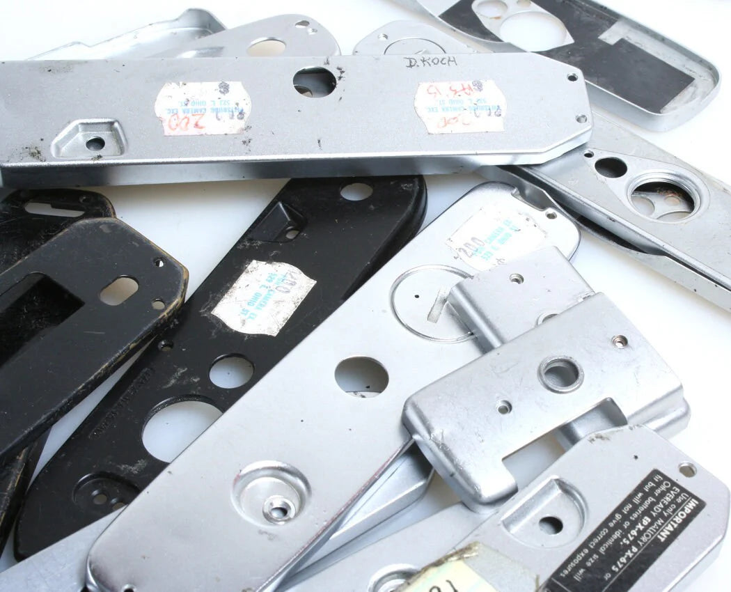 Film Camera Parts//Camera Bottom Covers, Mixed Lot//Sculpture Parts//Camera Art