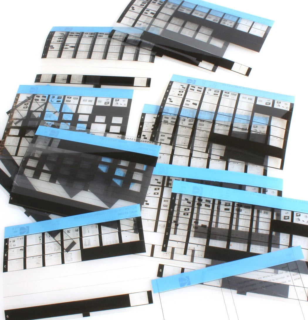 Kodak Microfiche Sheets//Microphotographs of Various Kodak Cameras//Microform