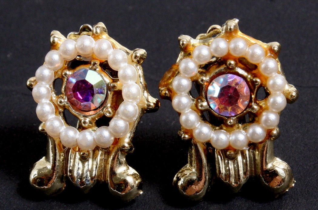 Clip On Earrings & Money Clip//Jewelry//Dress Up Accessories