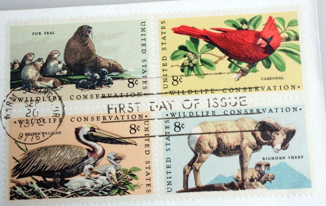 Wildlife Conservation 1972 Stamps//Collectible Stamps//8 Cent Stamps
