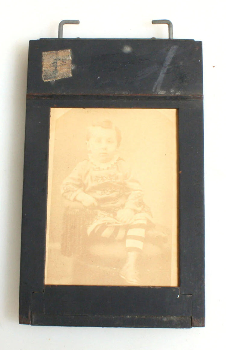 Vintage Film Holder with Vintage CDVs//Picture Frame//Reuse Frame